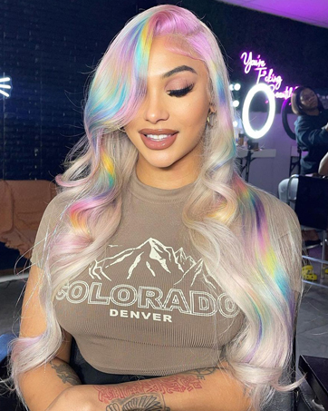 blonde lace front wig