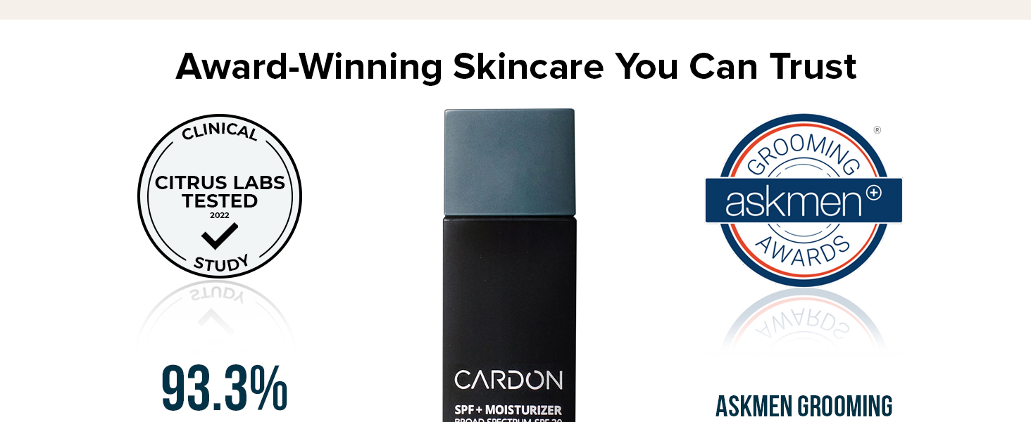 Award winning skin care you can trust Clinically Tested Awarded Best Sunscreen