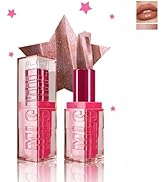BEUKING Glitter Marble Lipstick, Five-Pointed Star Pearlescent Lip Gloss, Long Lasting Non-sticky...