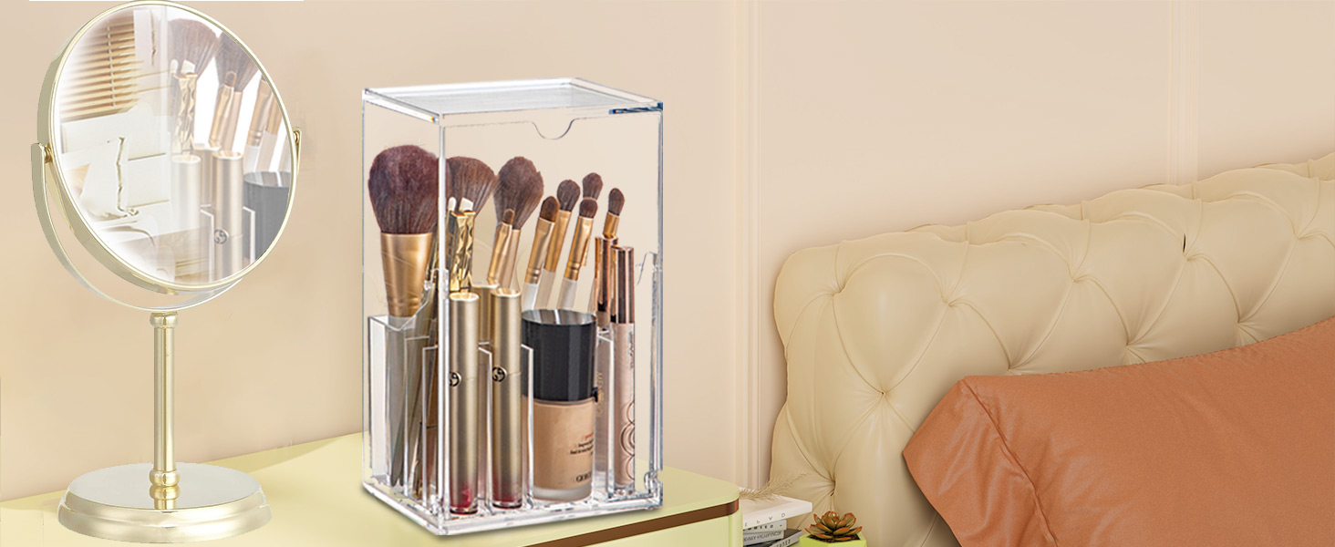 1Makeup Brush Holder Organizer,