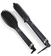 ghd Glide Hot Air Hair Brush (Black) + Rise Volumizing Blow Dryer (Black) Duo ― Hot Brush Hair St...