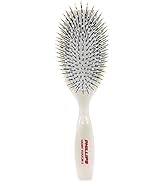 Phillips Brush Co Light Touch 1 Oval Cushioned Brush with Ball Tipped Nylon Bristles, Contoured H...