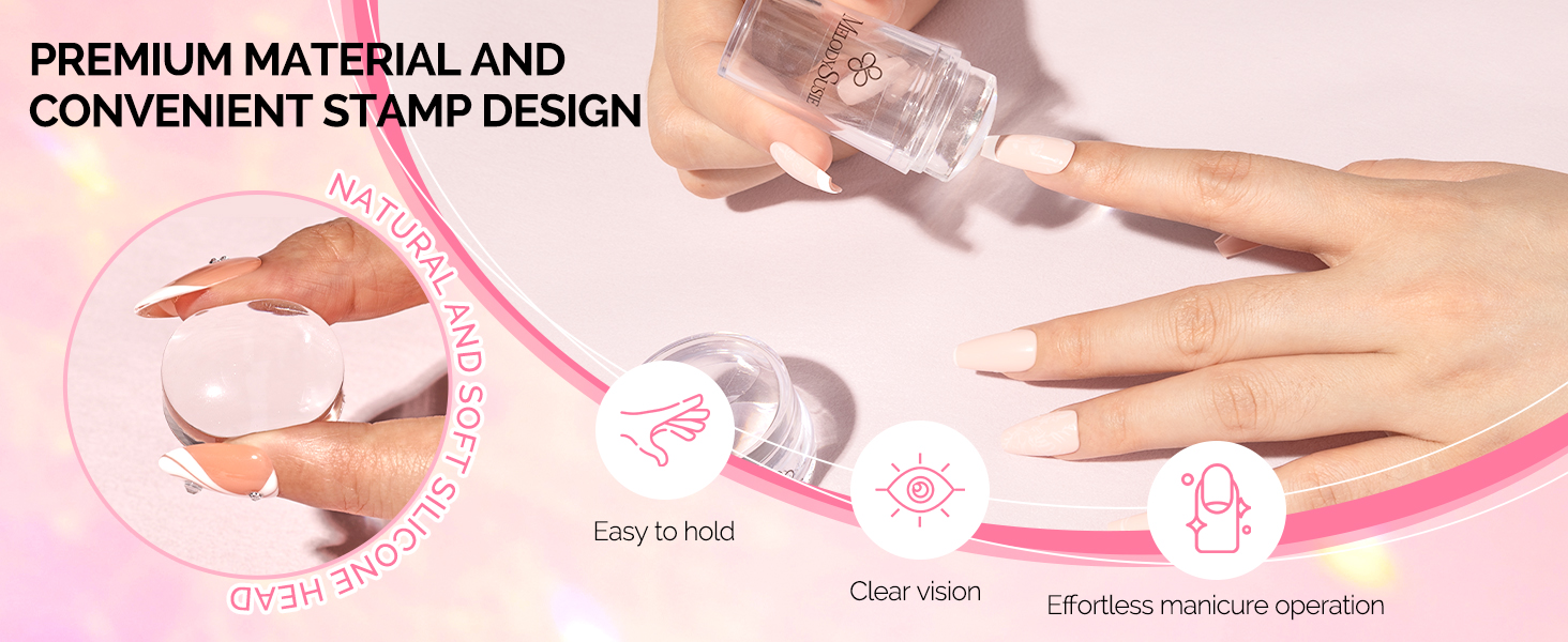nail stamper kit double clear new