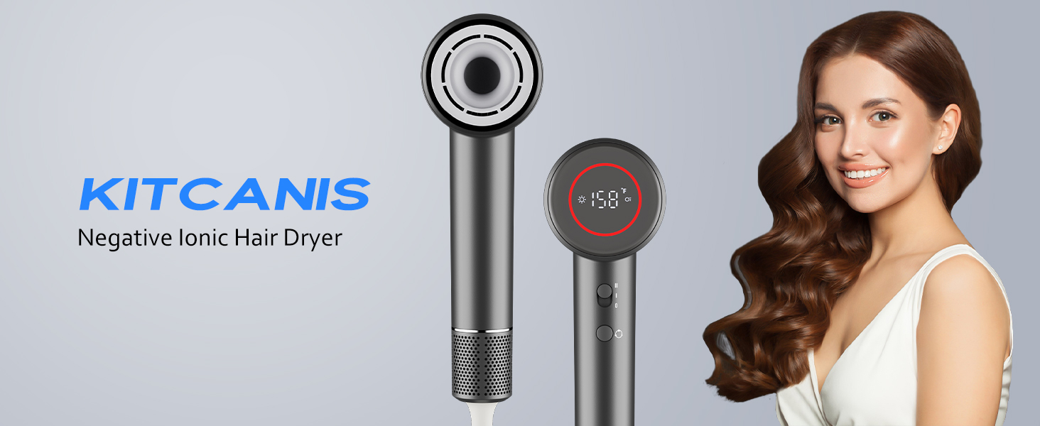 Hair Dryer, 160,000 RPM Professional High-Speed Blow Dryer 600 Millions Negative Ionic Hair Dryer