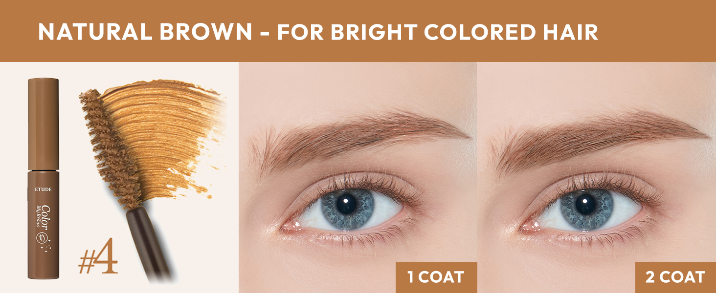 natural brown - For bright colored hair