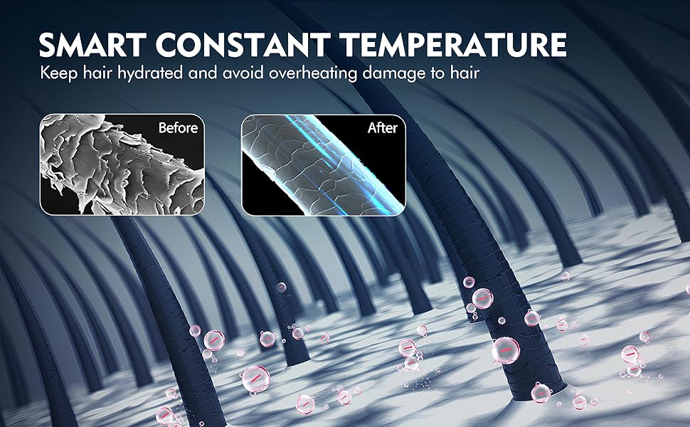 Blow Dryer with Comb hot Comb Round Brush for Blow Drying,Hot Air Brush
