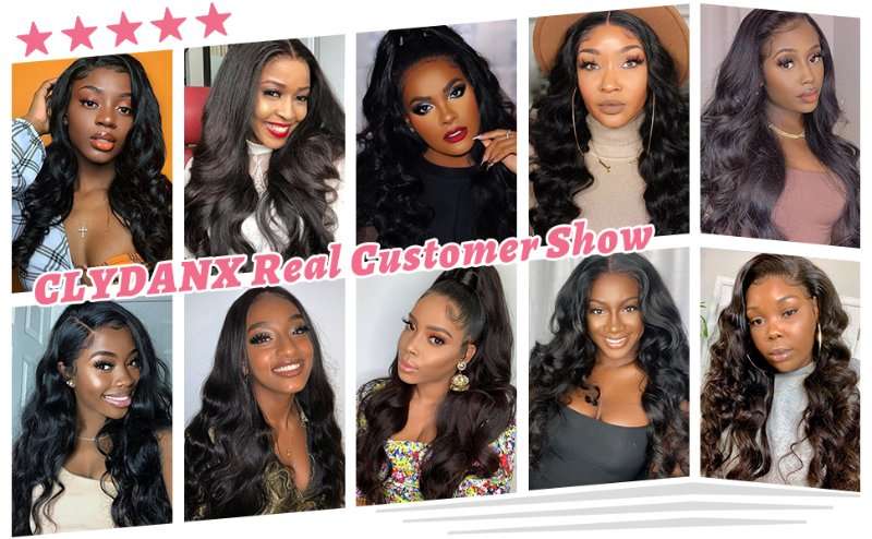 Body Wave 13x4 Lace Front Wigs Human Hair Customer Show