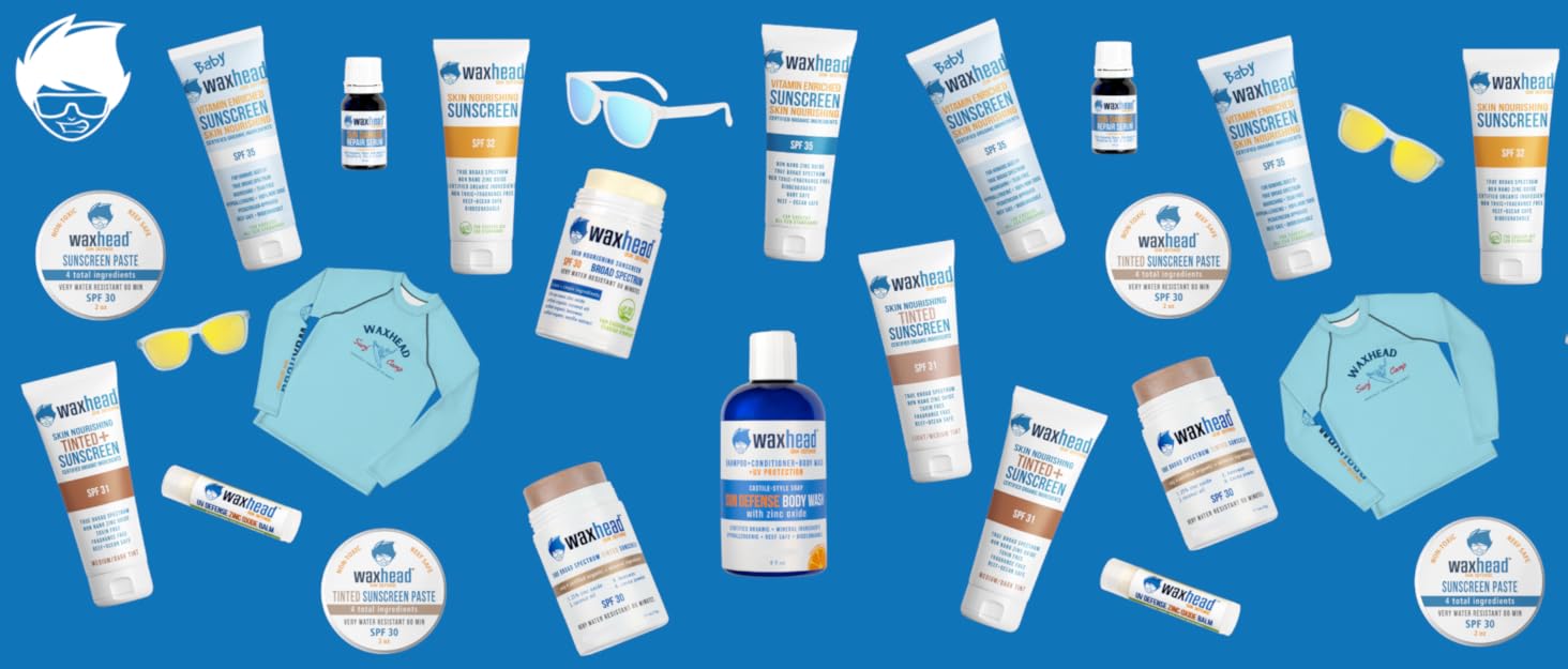 waxhead mineral sunscreen stick sunblock zinc oxide reef sunscreen sun screen kids sunscreen block