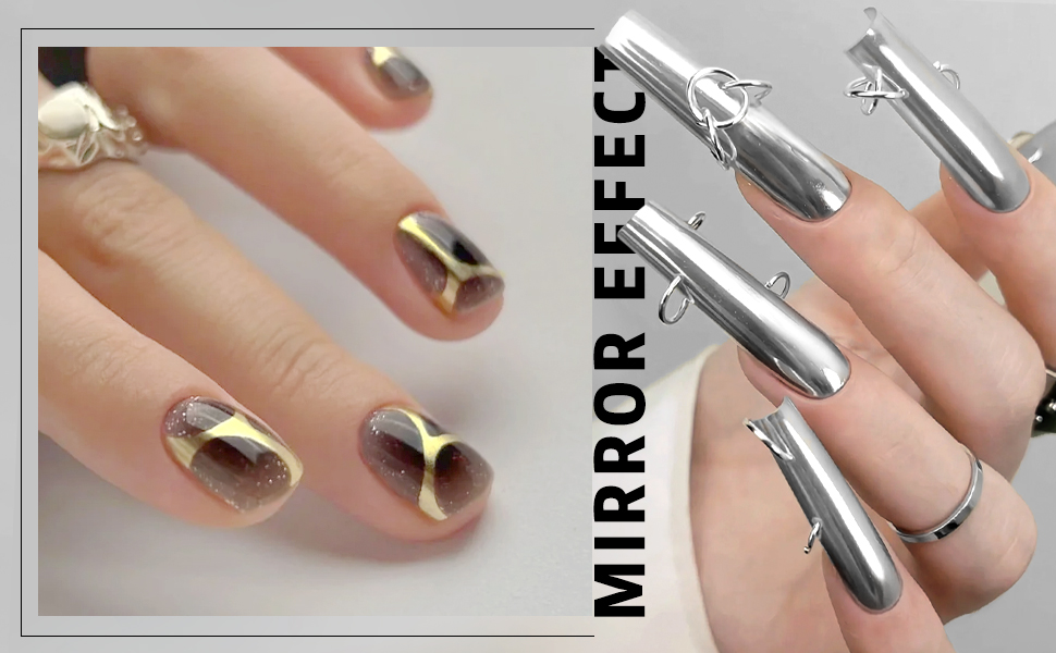 Gold Metallic Liner Gel Polish Silver Metal Painting Polish Gel