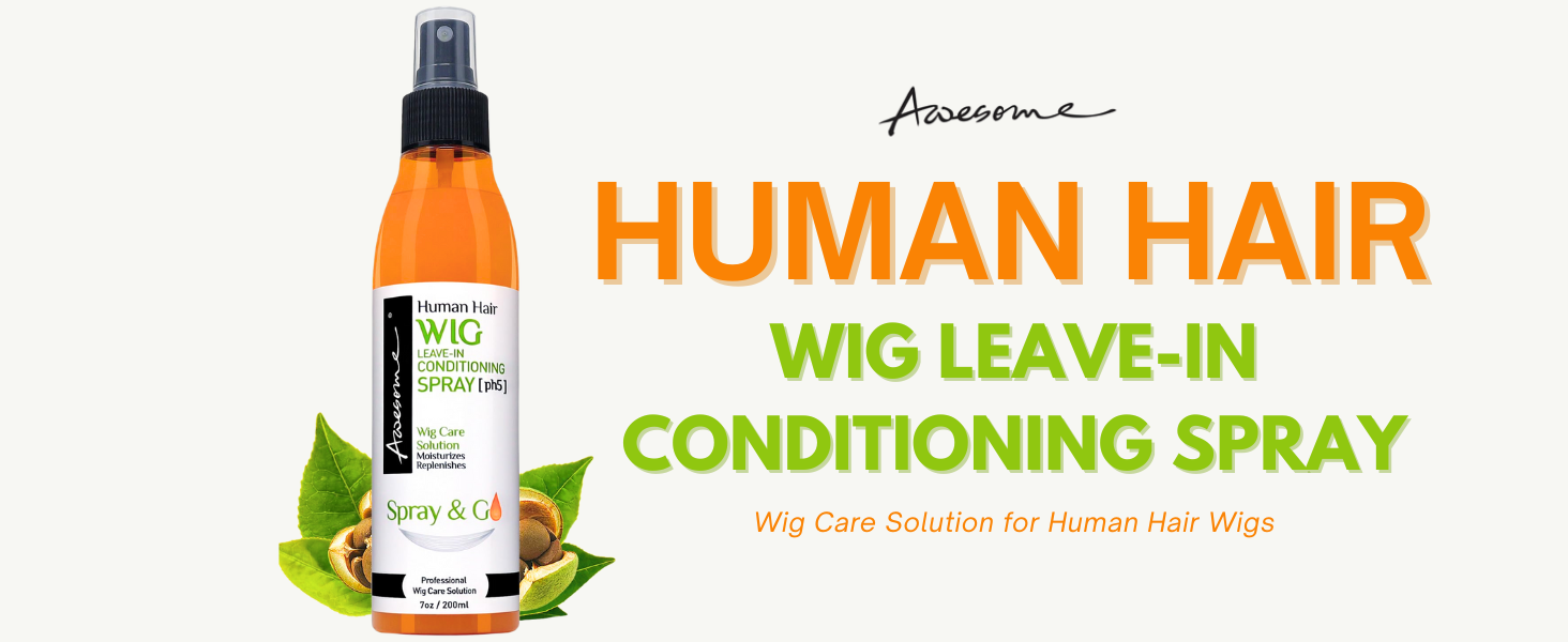 human hair wig leave in conditioning spray