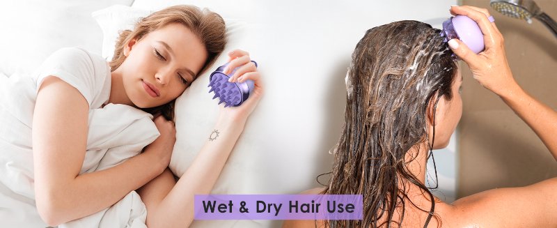 Wet Dry Hair Brush for Scalp Care