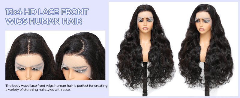 Body Wave Lace Front Wigs Human Hair