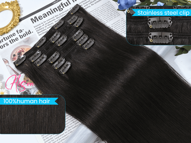 dark brown clip ins
