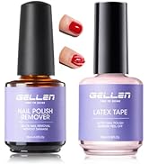Gellen Gel Nail Polish Remover, 2-Pack Professional Quick Gel Remover for Nails 3-5 Minutes, Liqu...