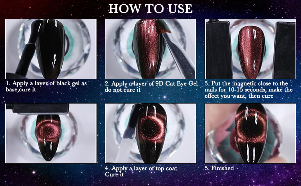 cat eye gel nail polish
