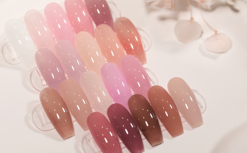 jelly gel nail polish set