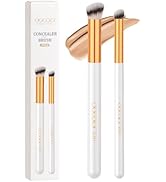 docolor Concealer Brush, 2PCS Angled Concealer Brushes Under Eye Mini Angled Flat Top Kabuki Nose...
