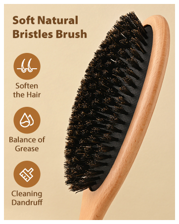 Soft Natural Bristles Brush