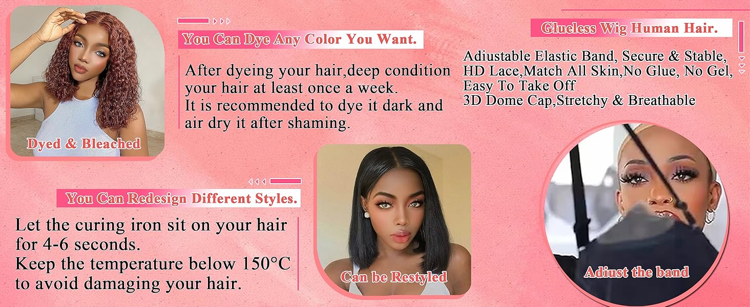 13x6 deep wave lace front wigs human hair