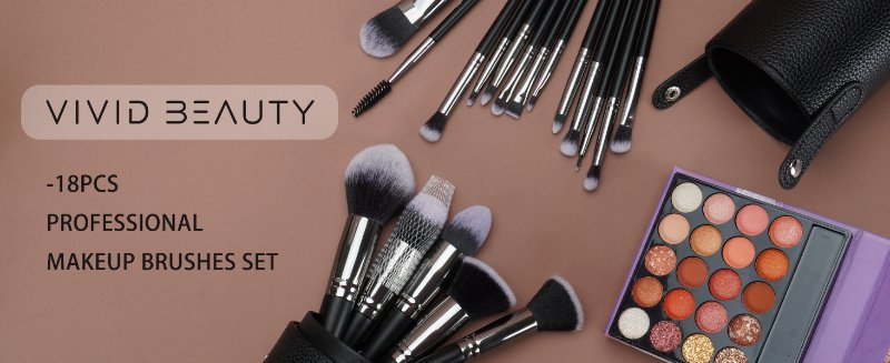 black makeup brush