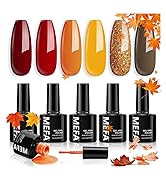 MEFA 6 Colors Fall Gel Nail Polish Set