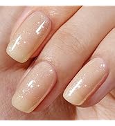 AILLSA Nude Shimmer Gel Nail Polish Khaki Iridescent Holographic Translucent Gel Polish Glitter N...