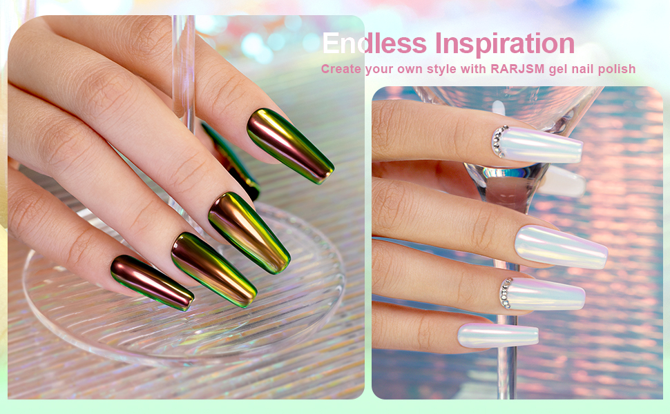 pearl chrome nail powder nail polish