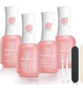 AZUREBEAUTY Dip Powder Liquid Set – Upgraded Care Formula, 4+4Pcs 15ml/0.5oz Base Coat, Activator...