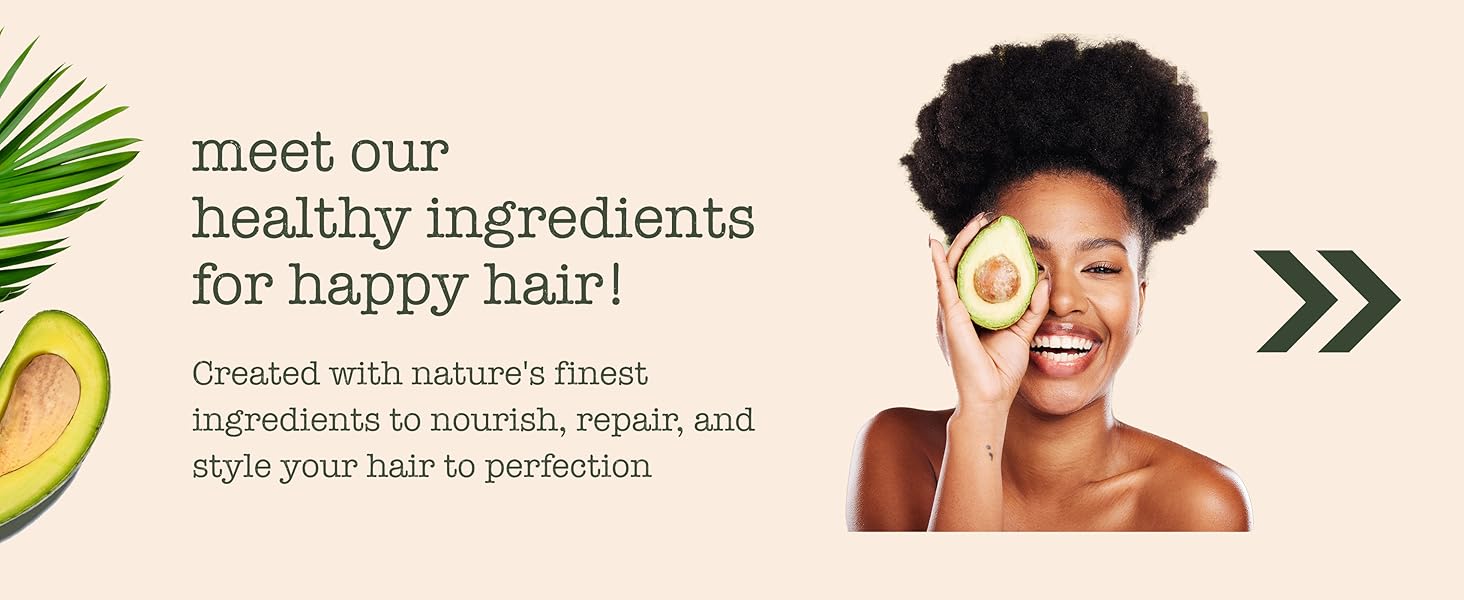 Sauce Beauty Guacamole Collection with natural ingredients to nourish, repair, and style hair