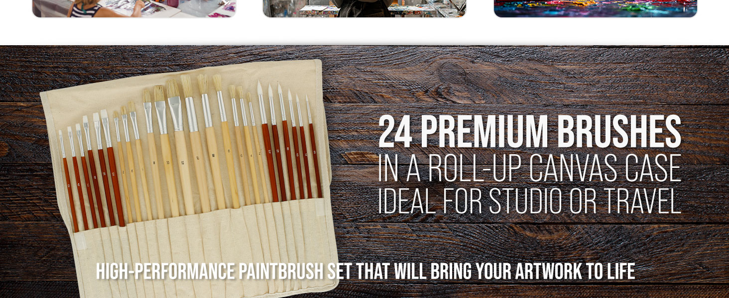 canvas paper portrait detail round flat tip synthetic bristle durable ergonomic comfortable