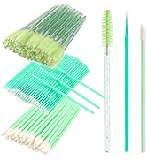 300 PCS Eyelash Extension Supplies Kit, Disposable Micro Swab Brush, Eyebrow Spoolie, Lip Brush, ...