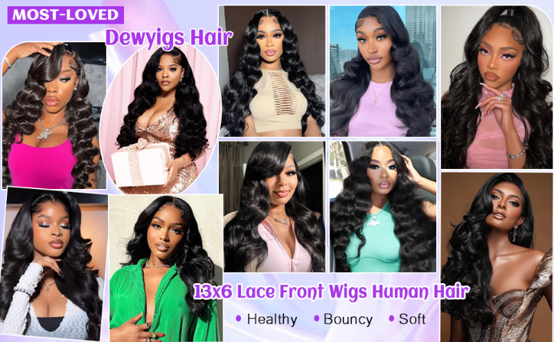 13x6 Body Wave Lace Front Wigs Human Hair
