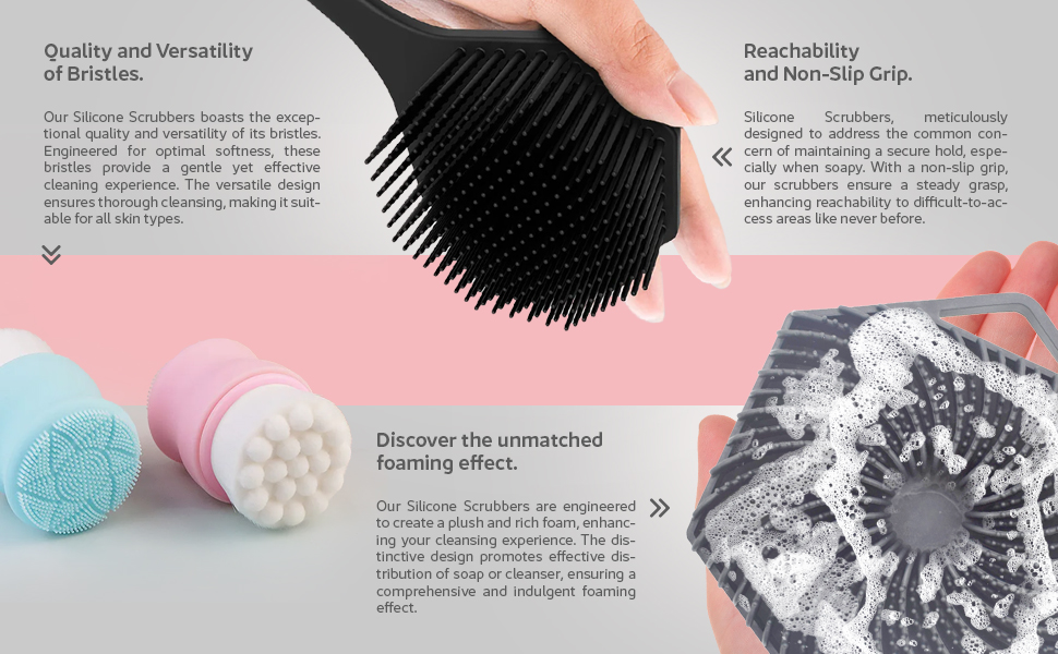 brush scrub bath wash shower scrubber exfoliating sponge skin loofah silicone soap exfoliator scalp