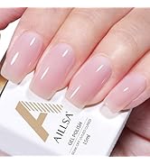 AILLSA Nude Gel Polish Gray Pink Jelly Gel Nail Polish Neutral Color Translucent Soak Off U V Gel...