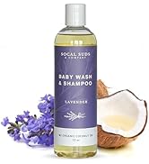 SoCal Suds & Company Baby Shampoo & Body Wash, 2-in-1 Organic Gel - Gentle Castile Soap with Vita...