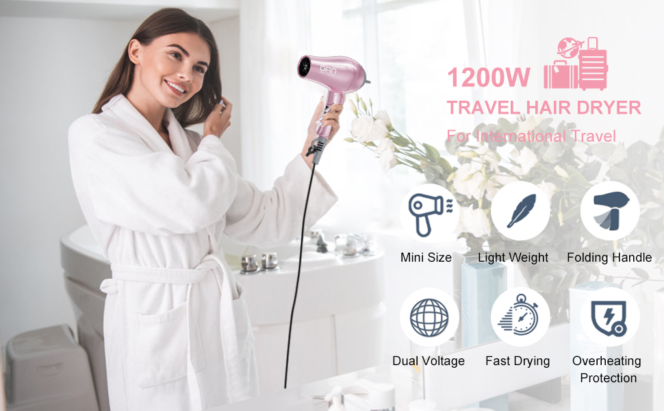 mini hair dryer travel size,travel size hair dryer foldable,travel hair dryer folding