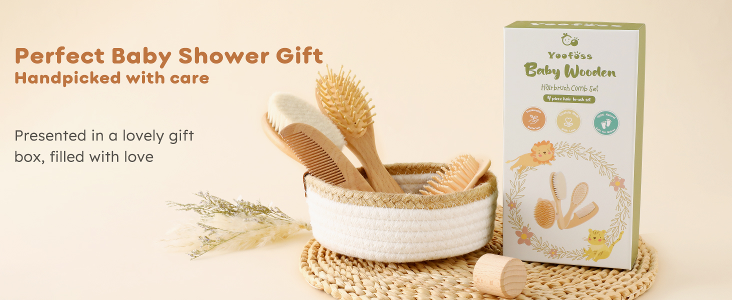 Hair Brush and Comb Set