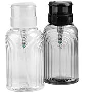SUTOKAKA 2 Pack Nail Polish Remover Pump Dispenser Lockable Empty Alcohol Dispenser Push Down One...
