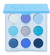 Colourpop Blue Moon Eyeshadow Palette - Monochromatic Blue Eyeshadow Palette with Matte, Metallic...
