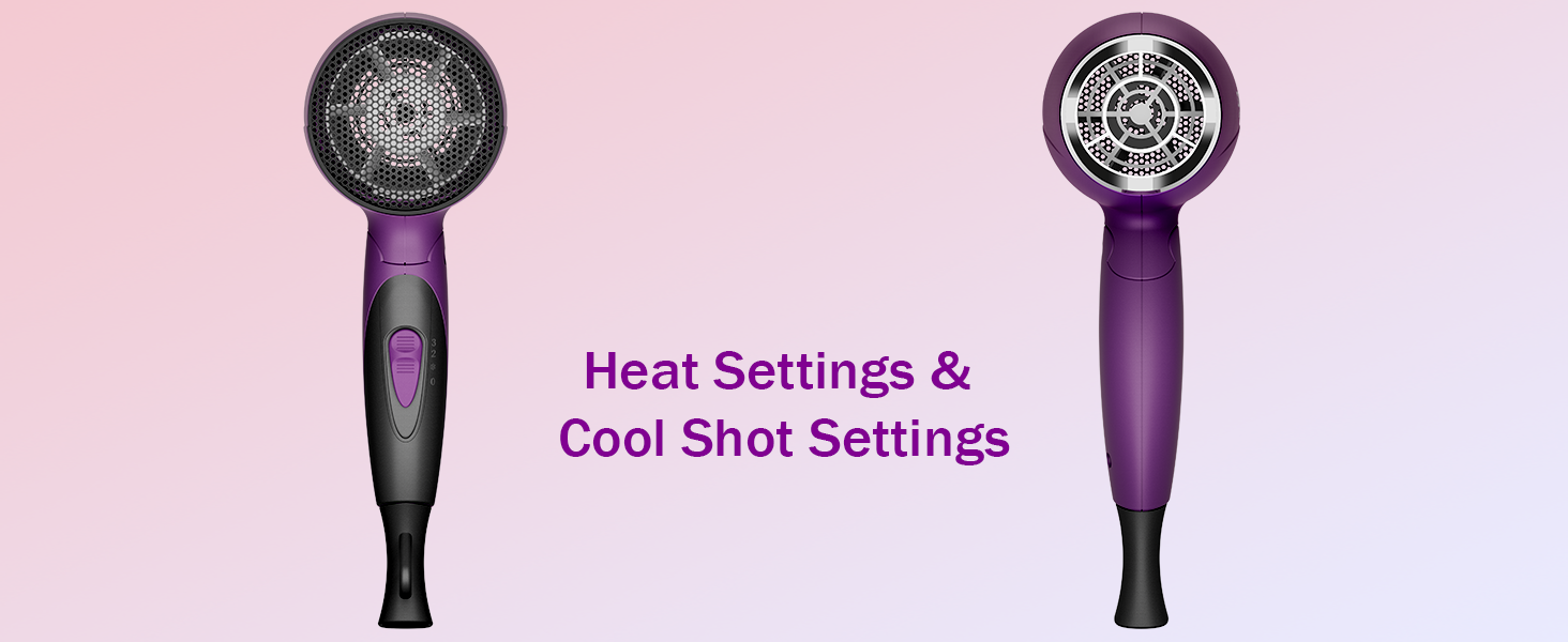 Heat Settings &Cool Shot Settings
