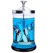 Barber Disinfectant Jar, 21 Oz Disinfecting Jar with Removable Basket, Manicure Disinfecting Jar ...