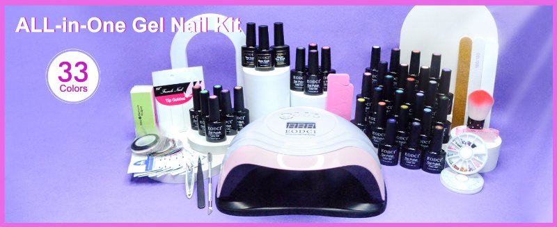 gel nail polish kit with uv light