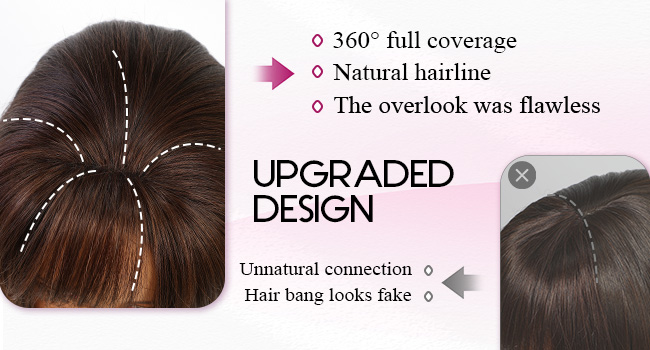 human hair clip in bangs blonde