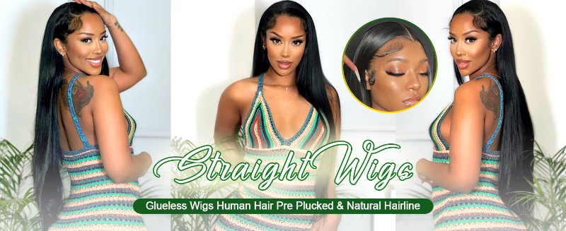 GIVHAP 13x4 Straight Lace Front Wigs
