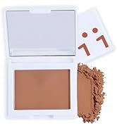 M2U NYC Dark Compact Powder Makeup for Oil Control – Lightweight, Breathable, Longwear Blurring P...
