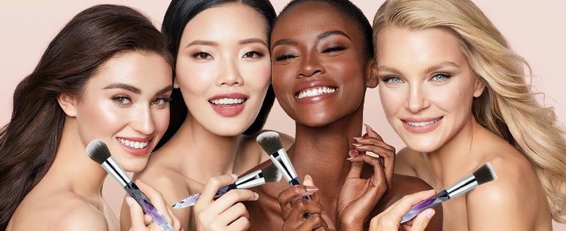 crystal makeup brushes