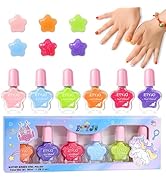 ETYJO Kids Nail Polish - Non-Toxic Nail Polishs Set, Quick Dry Water Based Nail Polish for Kids, ...