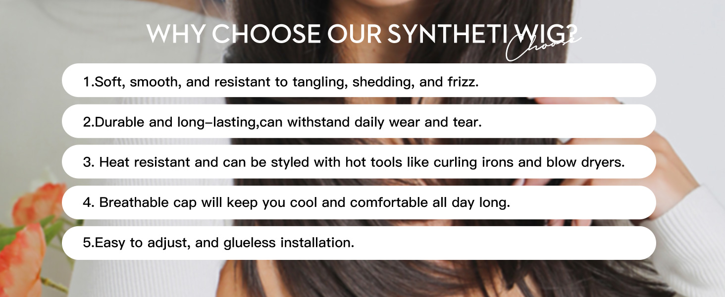 Heat Resistant Synthetic Wigs for Daily Costume Cosplay