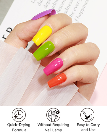 bright nail polish set