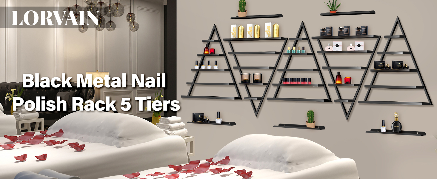 black nail polish rack